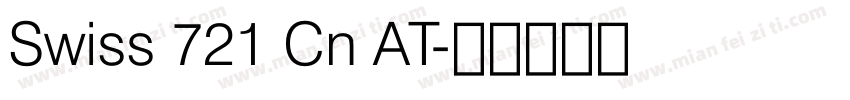 Swiss 721 Cn AT字体转换